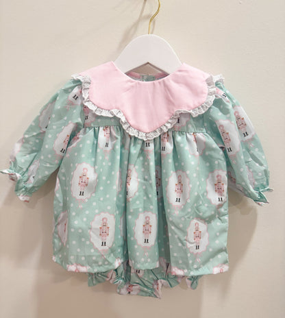 RTS: Girl’s Bitty Dot Nutcrackers Skirted Bubble