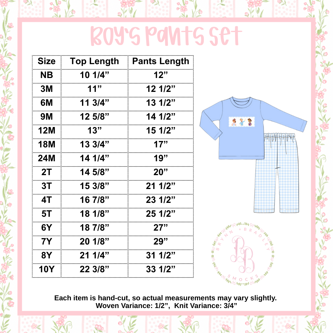 PO31: Hi Friends Boy Pants Set- ETA: December