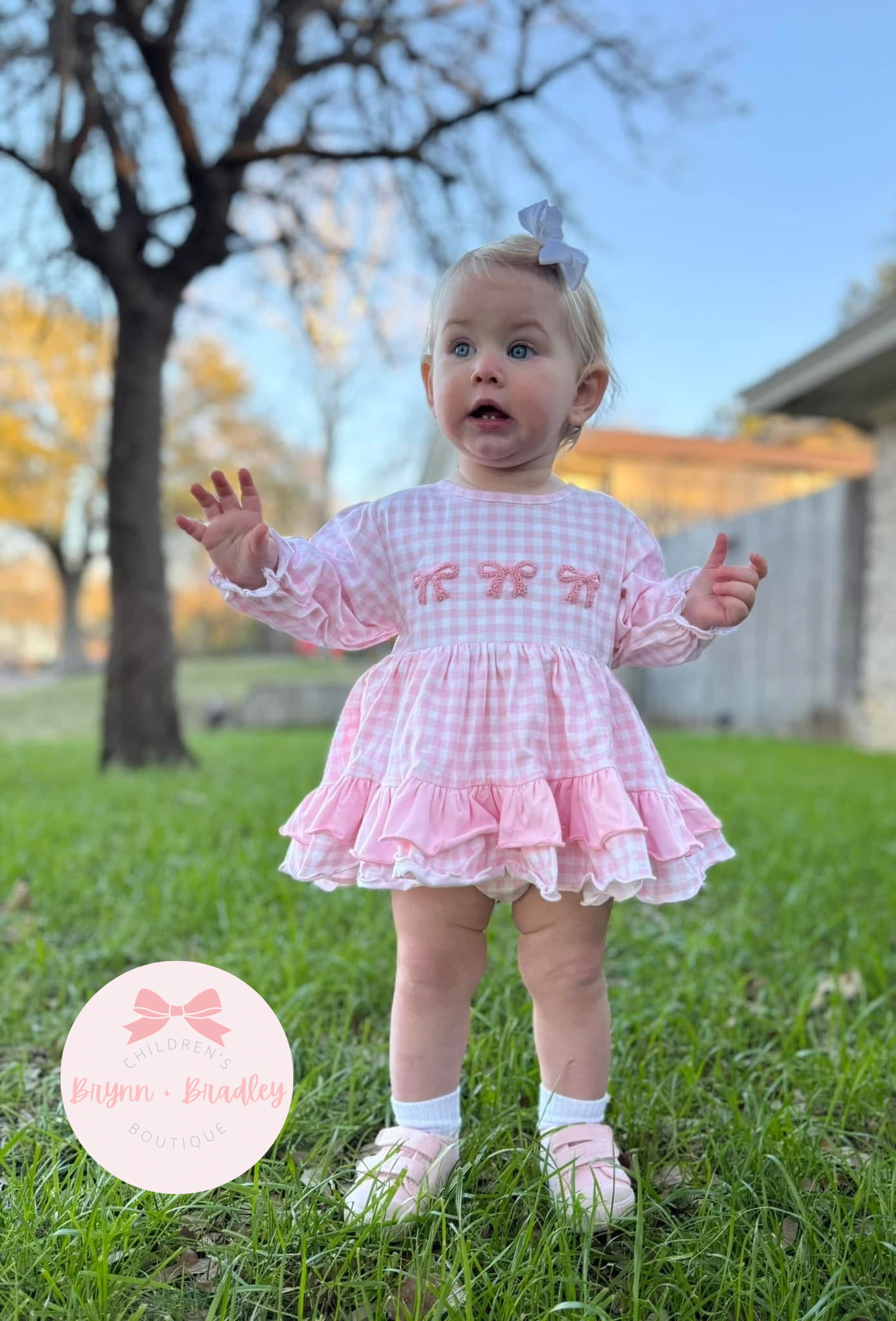 RTS: Buddies + Bows Girl Skirted Bubble