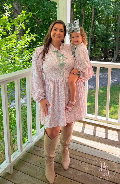 RTS: Mom + Me Fall Floral Mom Mini Dress