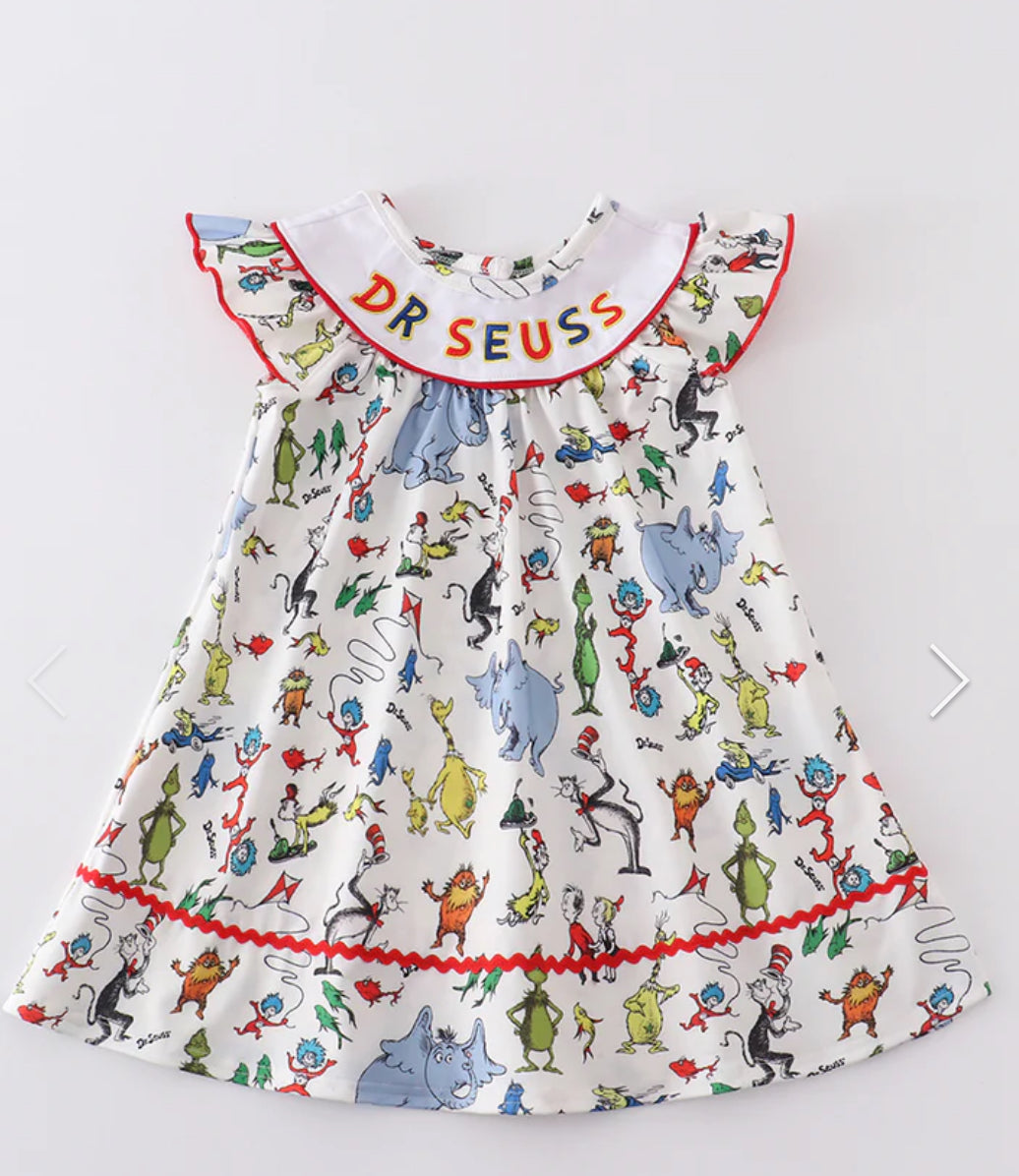 Dr. Seuss Embroidery Dress