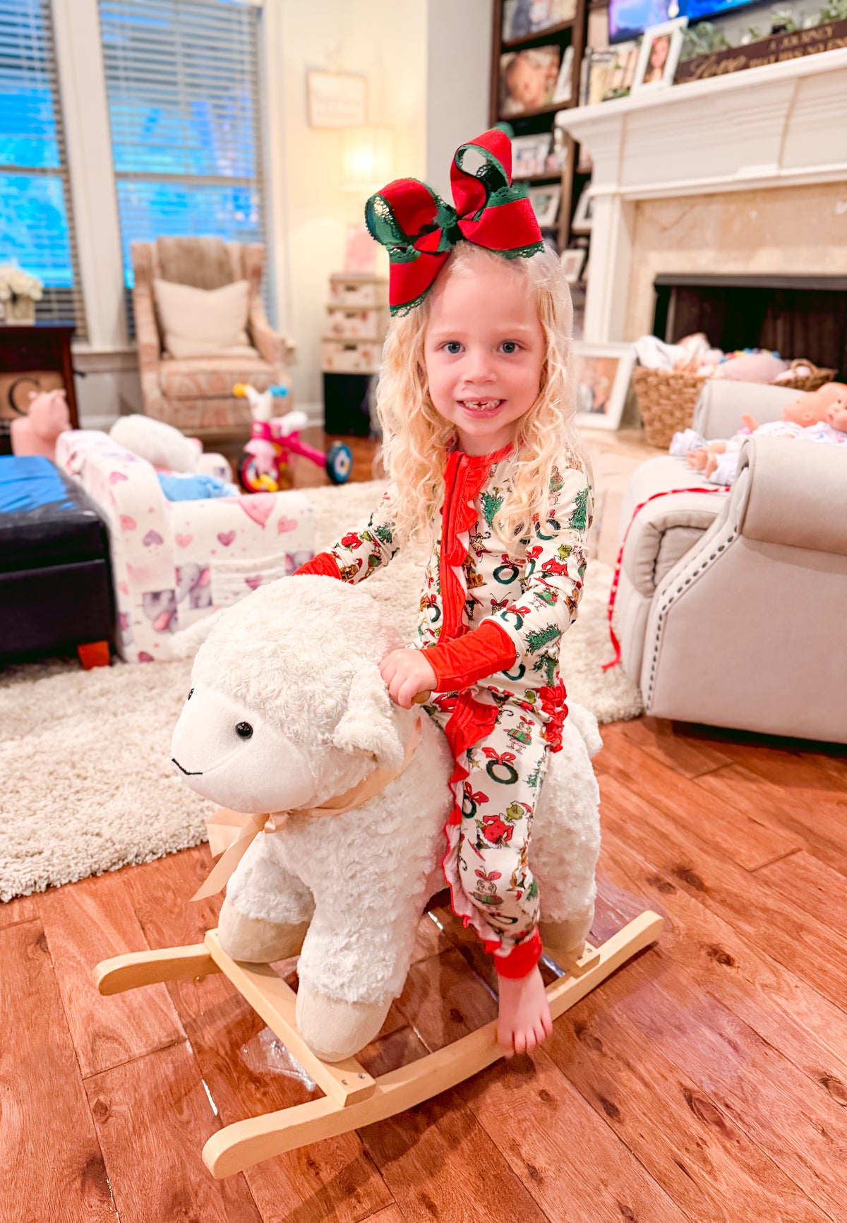 RTS: Merry Mischief Bamboo Ruffle Zippy