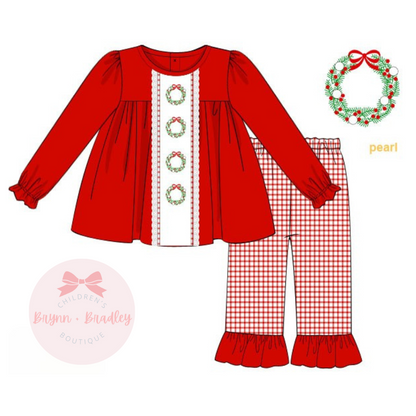 RTS: ‘Tis the Season Girl Pants Set