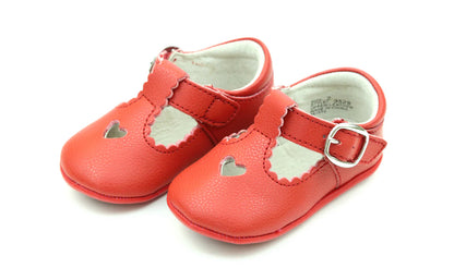 Preorder: Rosalie Heart Infant Crib Mary Jane Shoe