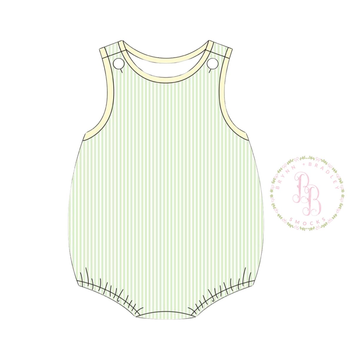 RTS: Purple Floral + Stripes Boy Bubble