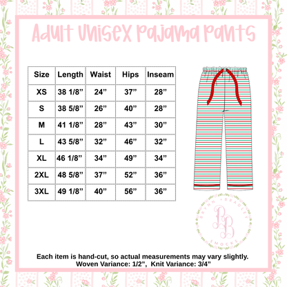 PO29: Toyland Family Pajamas Adult PJ Pants