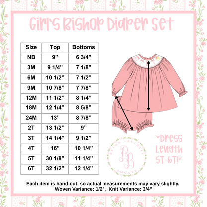 RTS: He is Risen Girl Diaper Set **Dress Length 5T-6T!**