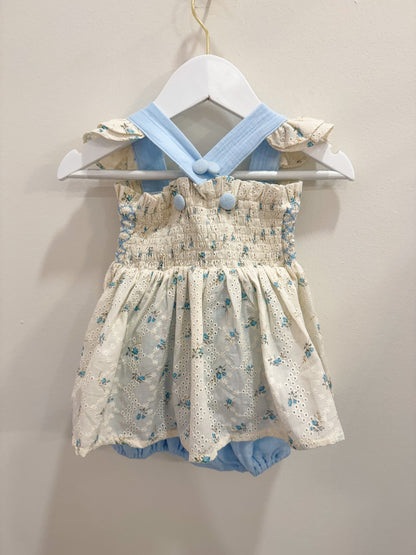 RTS: Vintage Rosebuds Girl Skirted Bubble