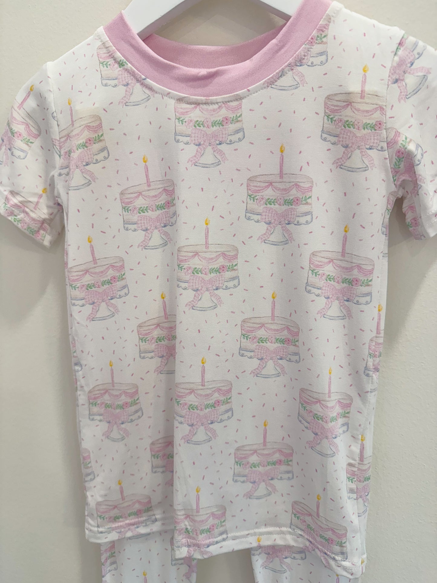 RTS: Birthday Girl Bamboo Short Sleeve Pants Set
