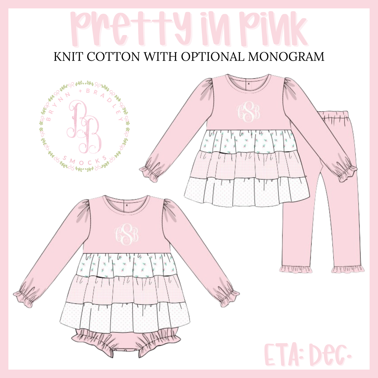 PO31: Pretty in Pink Girl Pants Set- ETA: December