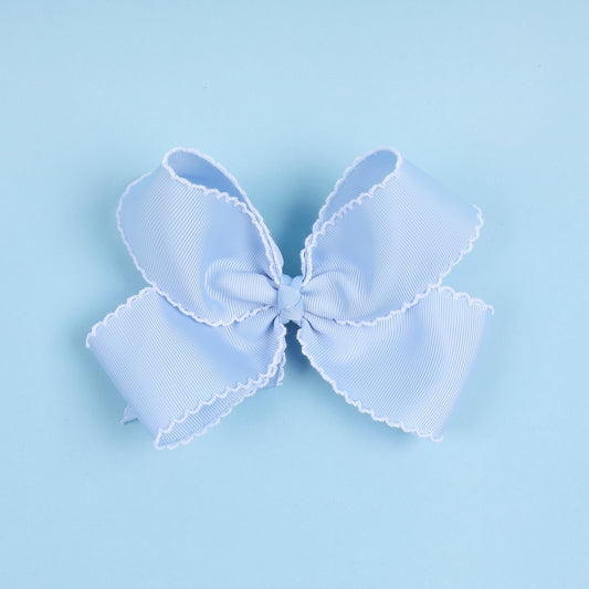 Light Blue Moonstitch Bow