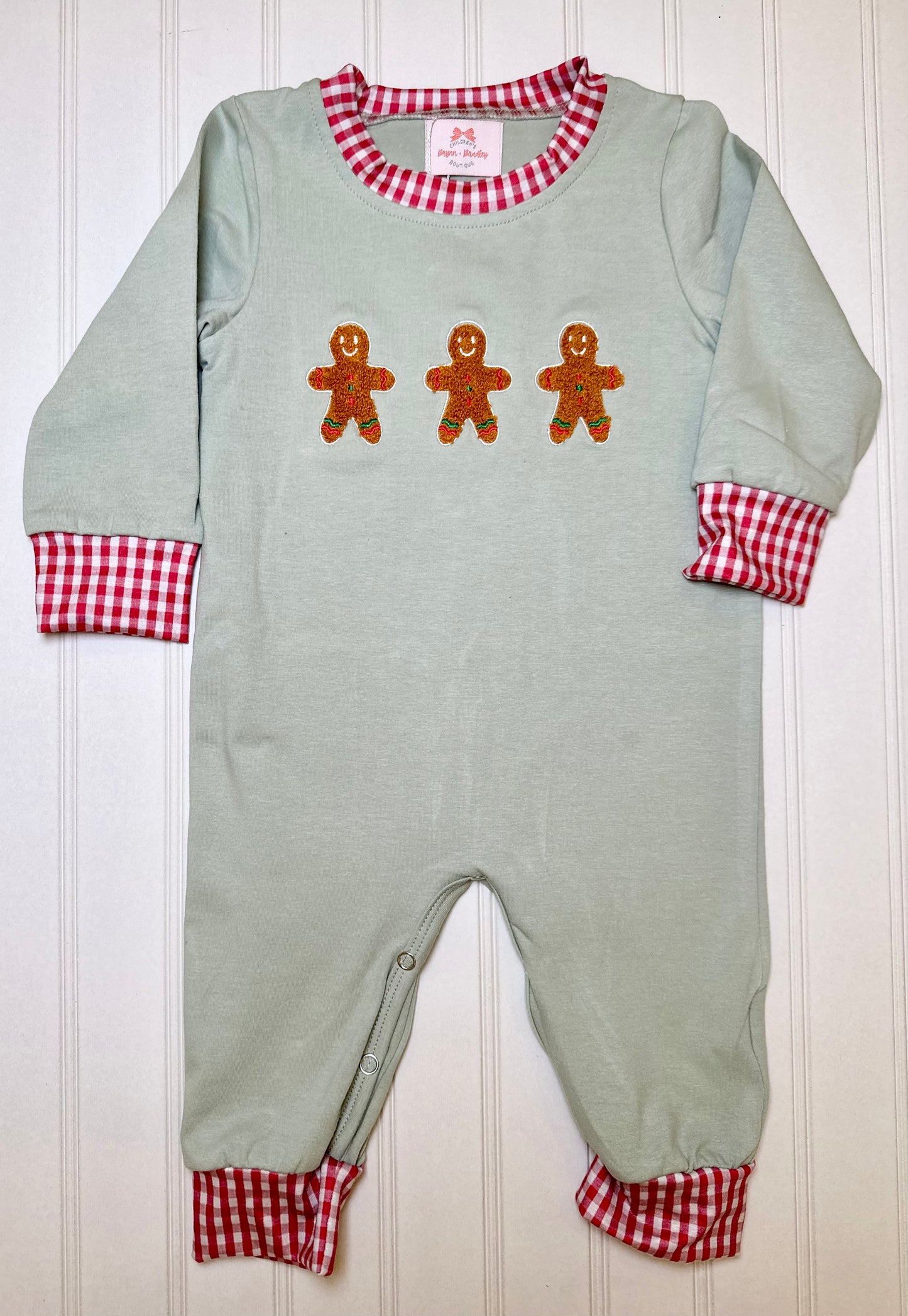 Boy’s Gingerbread Trio Romper