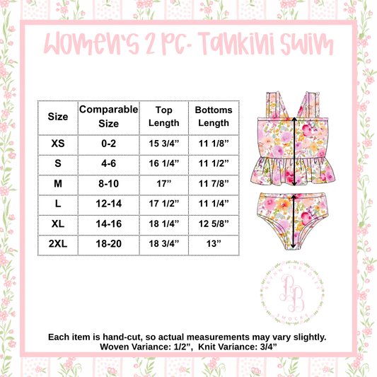 Mom 2 Pc. Tankini Swimsuit
