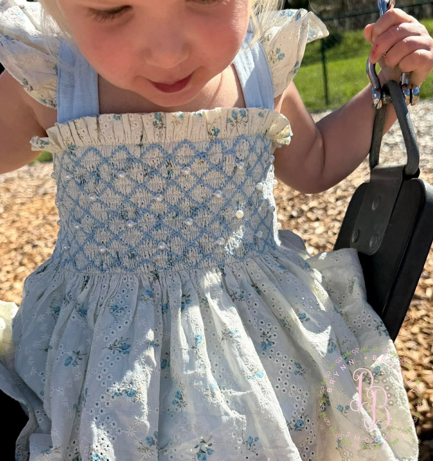 RTS: Vintage Rosebuds Girl Skirted Bubble