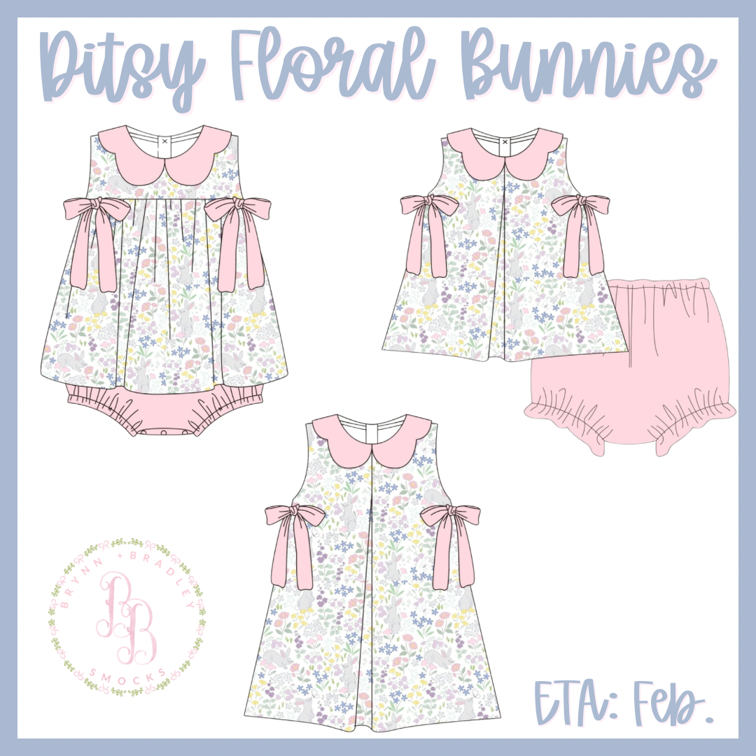 Preorder: Ditsy Floral Bunnies Collection - ETA: February