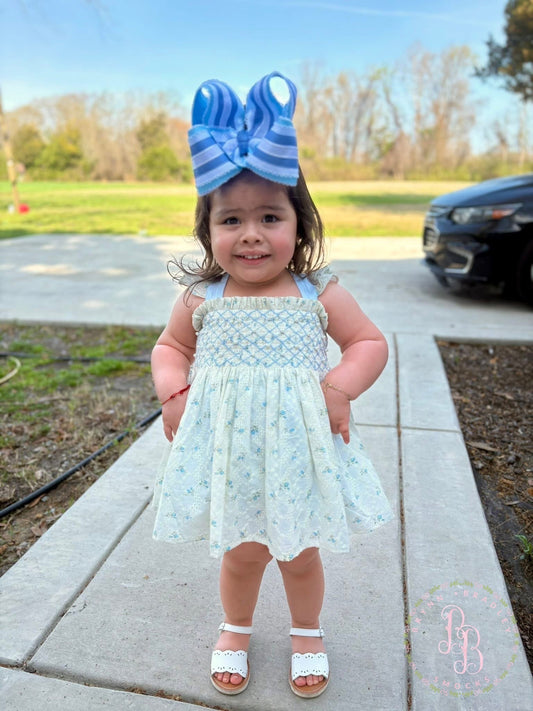 RTS: Vintage Rosebuds Girl Skirted Bubble