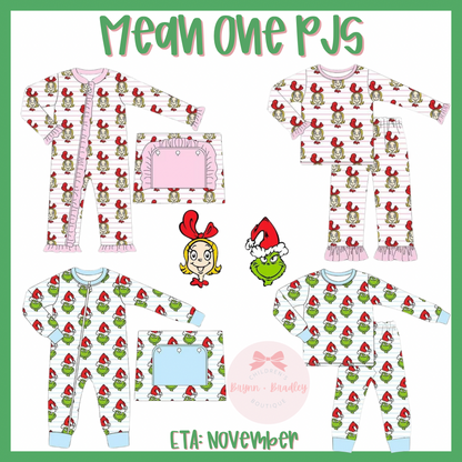 RTS: Boy’s Mean One PJs Pants Set