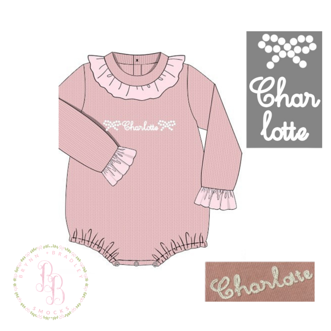PO31: Pearl Bow Girl Sweater Bubble- ETA: December