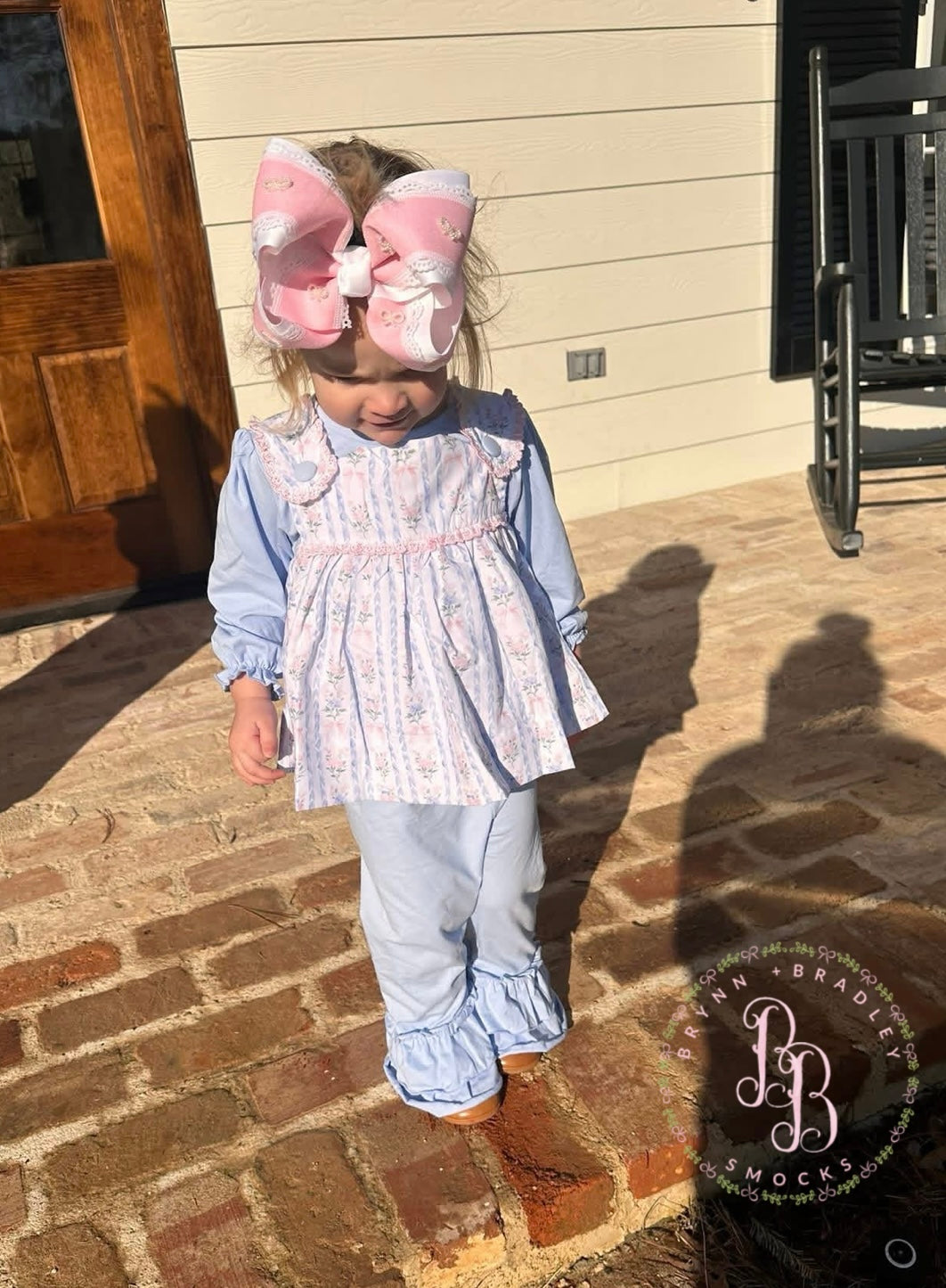 RTS: Bouquets + Bows Girl Pants Set