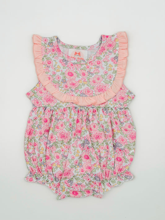 RTS: Pink Peony Petals Girl Bubble