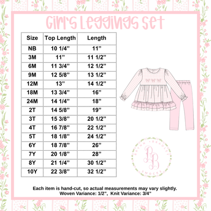 PO30: French Knot Gingerbread Girl Pants Set- ETA: October