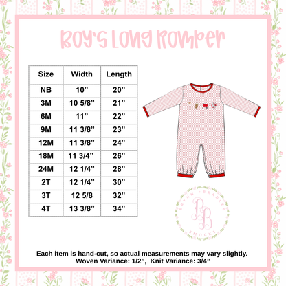 PO30: French Knot Whoville Boy Romper- ETA: October