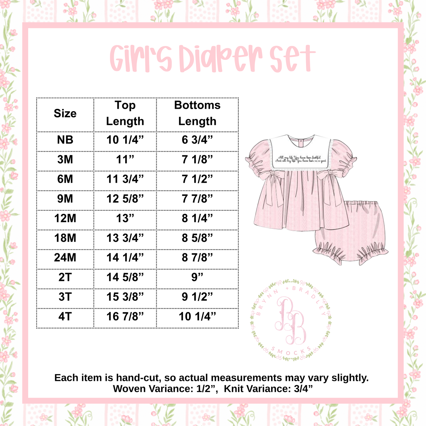 PO30: Evergreen Lane Girl Diaper Set- ETA: October