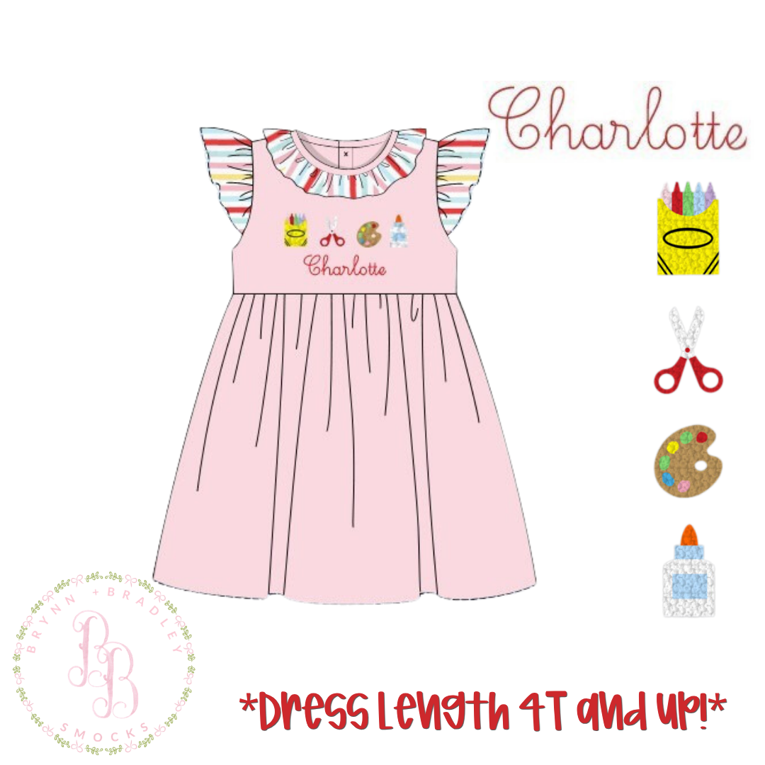RTS: Creative Cuties Girl Diaper Set + Dress