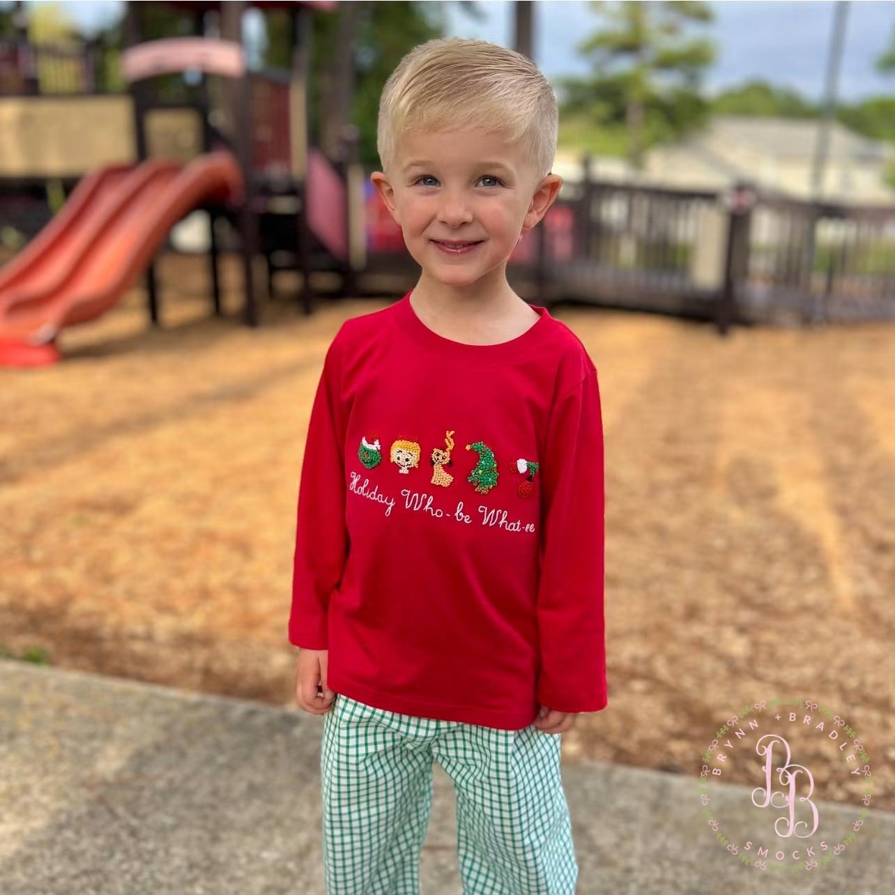 PO30: French Knot Whoville Boy Pants Set- ETA: October