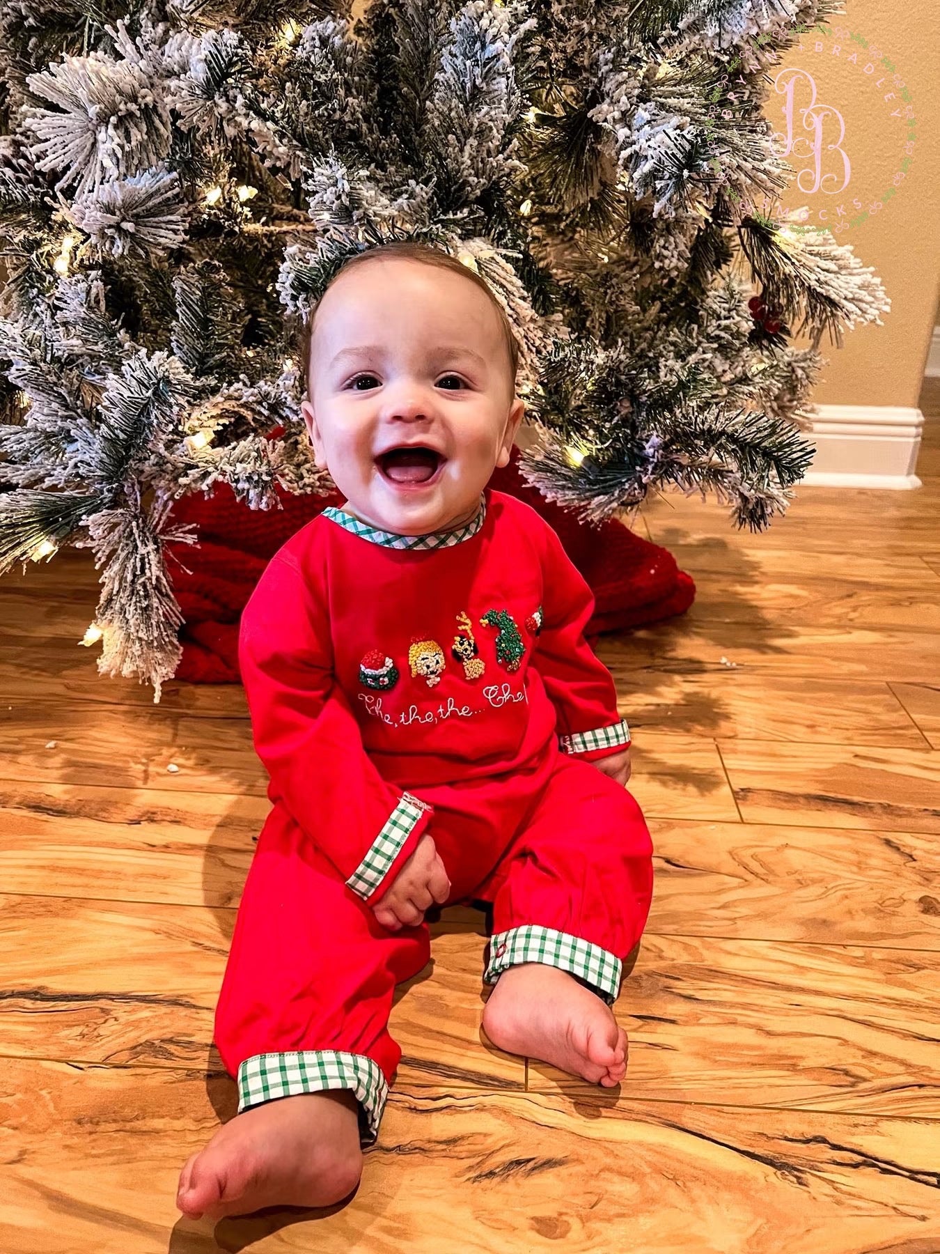 PO30: French Knot Whoville Boy Romper- ETA: October