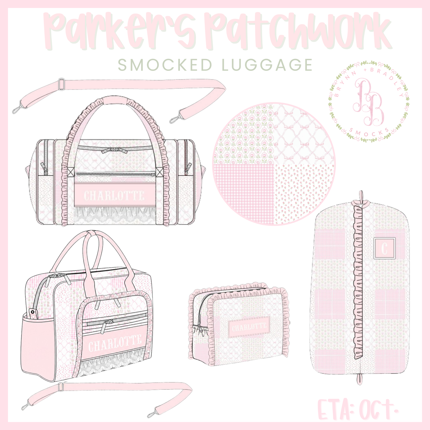 PO30: Parker’s Patchwork Smocked Garment Bag- ETA: October