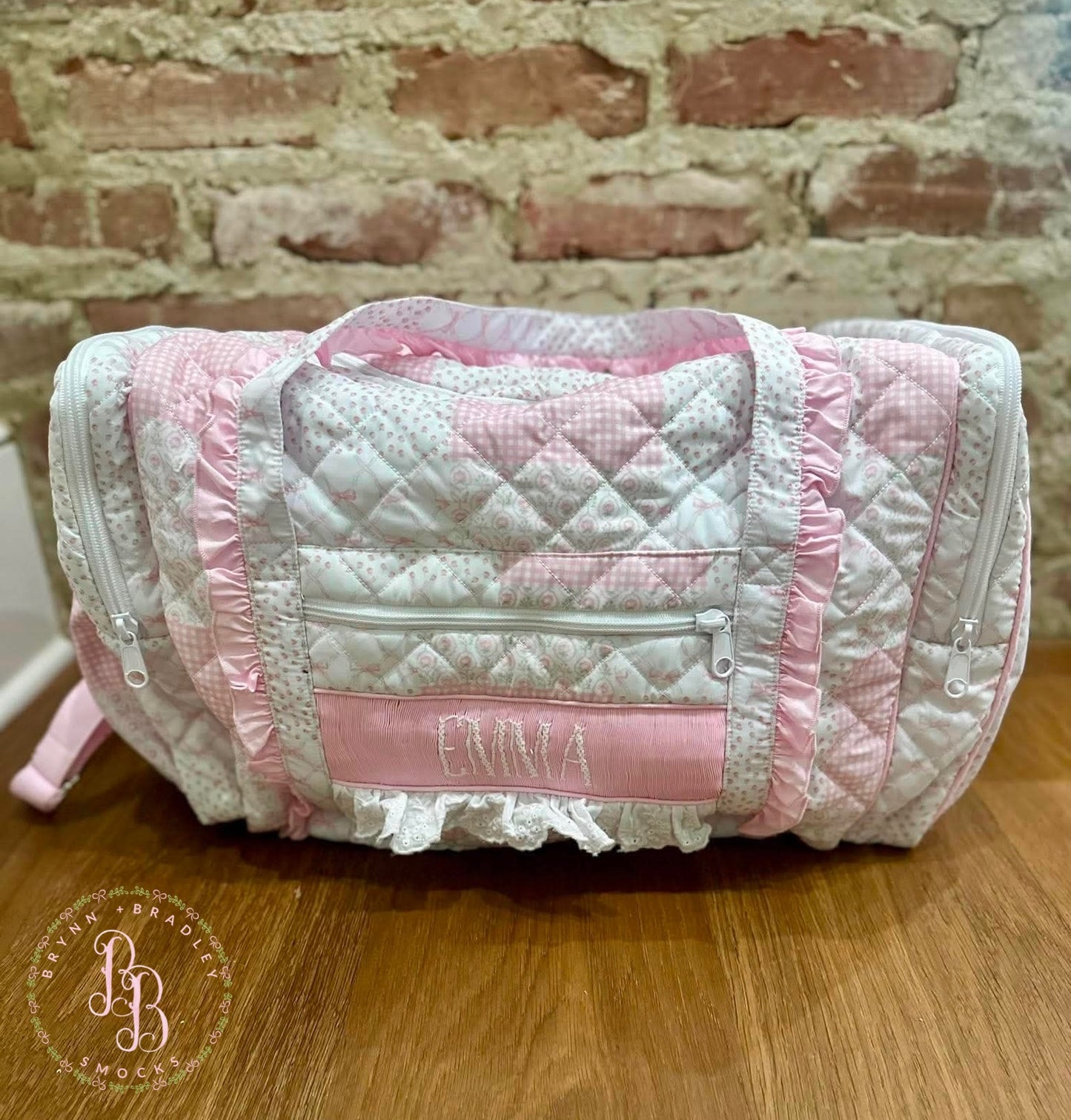 WS PO30: Parker’s Patchwork Smocked Duffel Bag- ETA: October