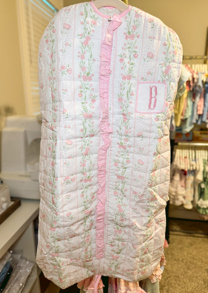 WS PO30: Emersyn’s Floral Smocked Garment Bag- ETA: October