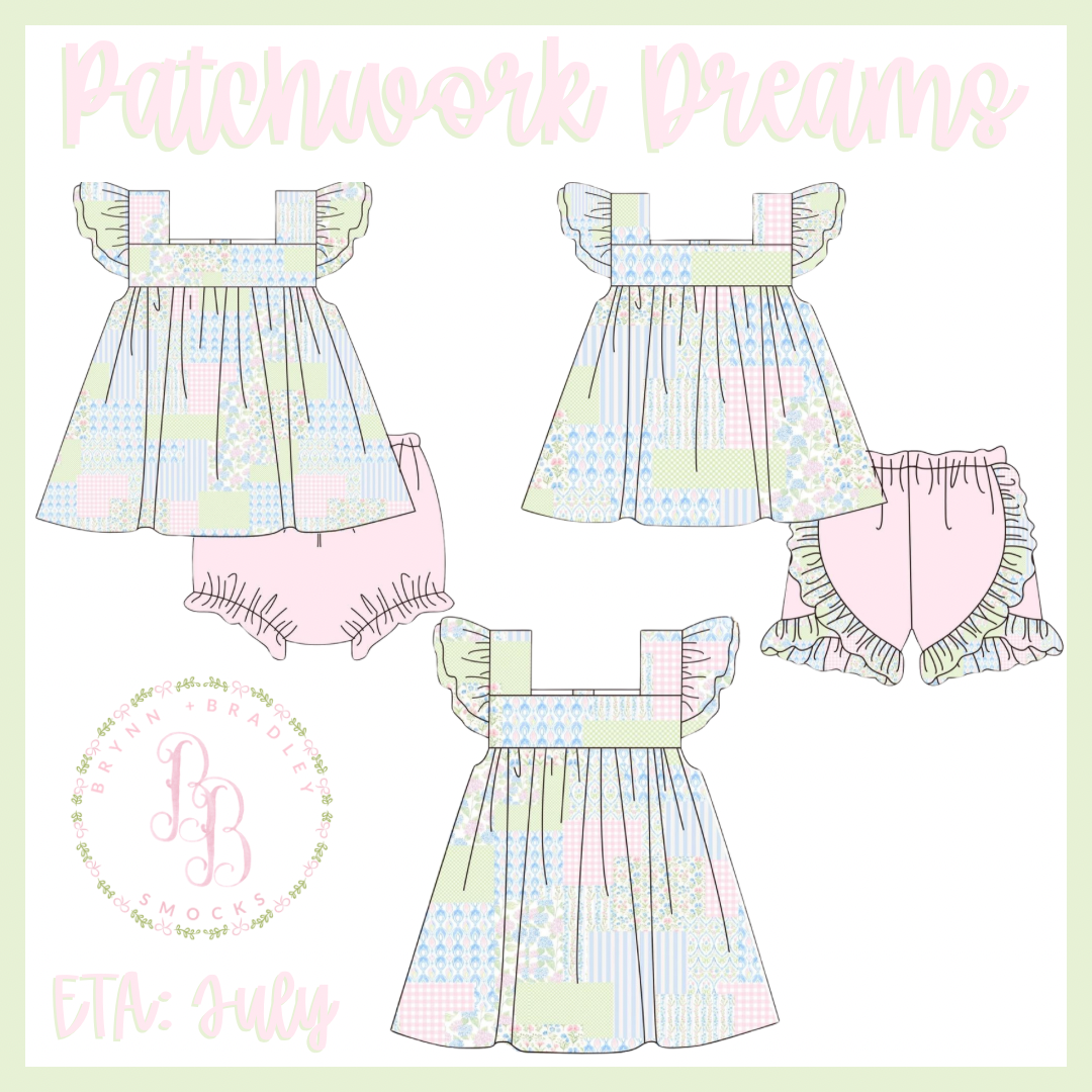 RTS: Patchwork Dreams Girl Diaper Set