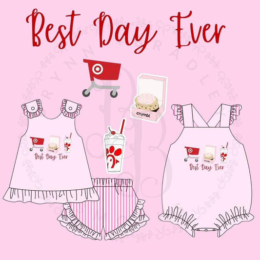 RTS: Best Day Ever Girl Shorts Set