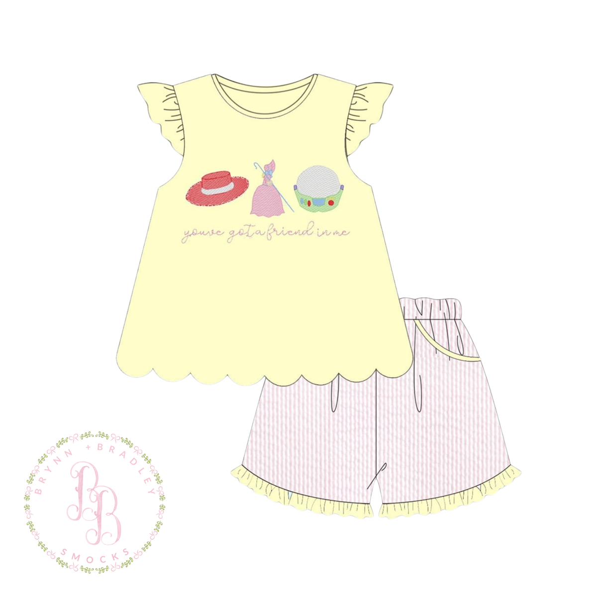 RTS: Toy Friends Girl Shorts Set