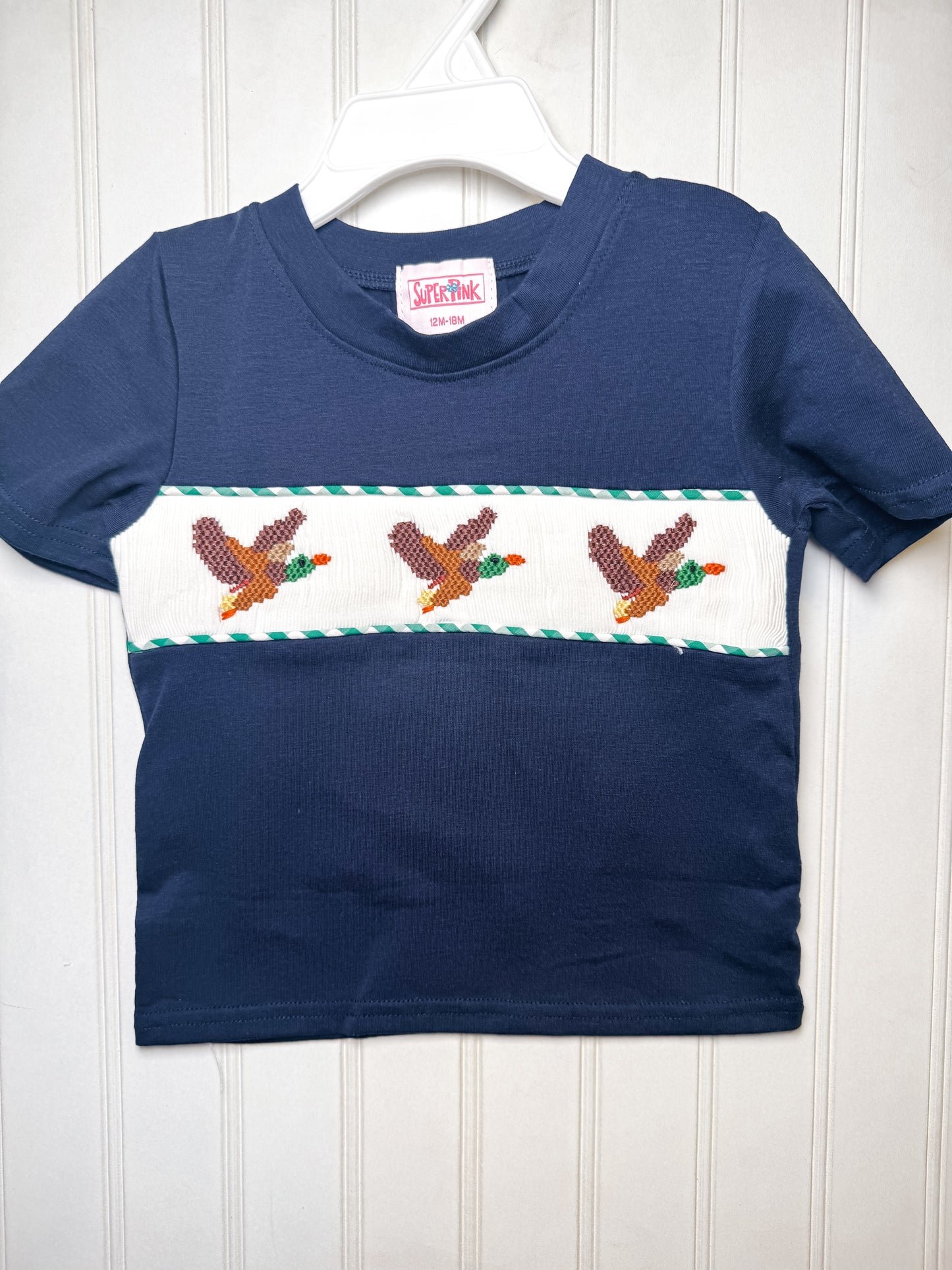 Boy’s Smocked Mallard Shorts Set