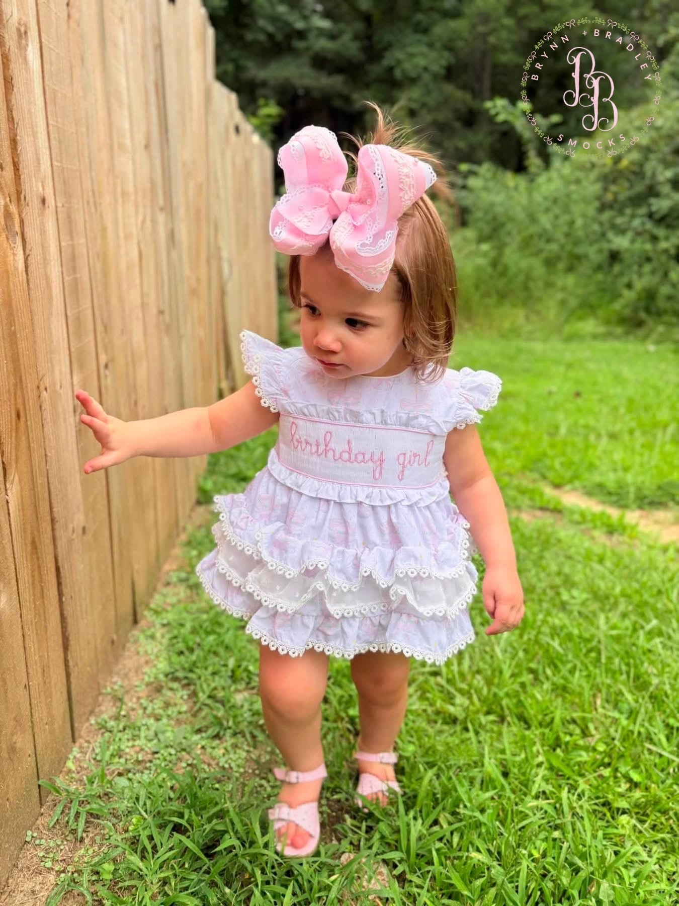 RTS: Birthday Girl Diaper Set + Dress