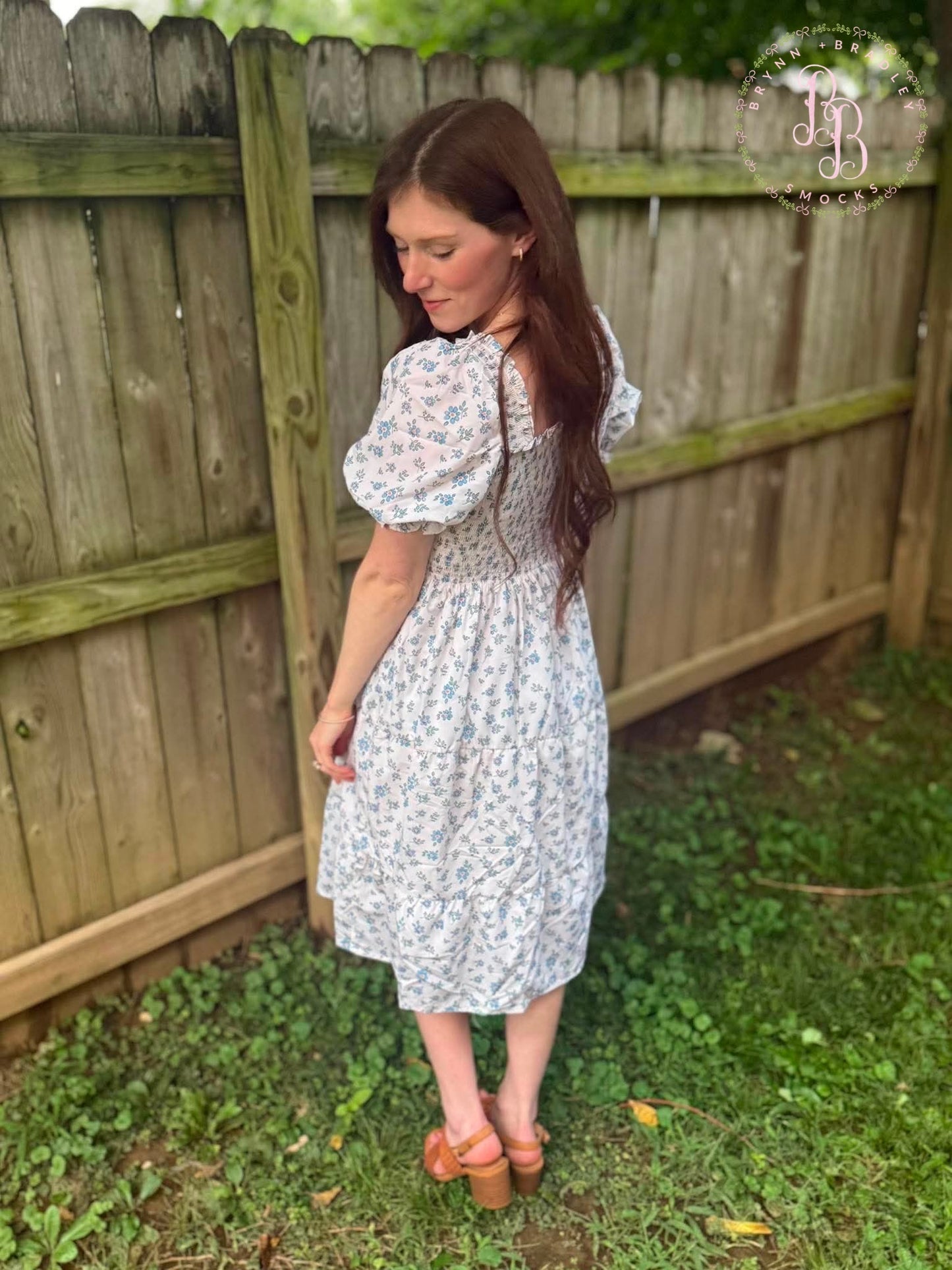 RTS: Bluebell Blooms Mom Midi Dress