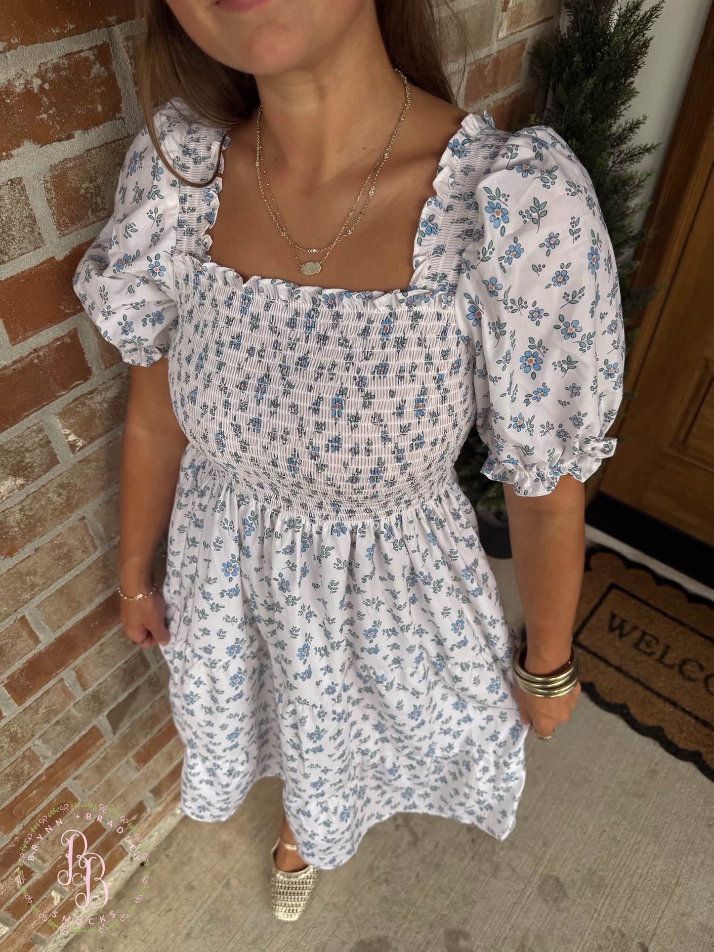 RTS: Bluebell Blooms Mom Midi Dress