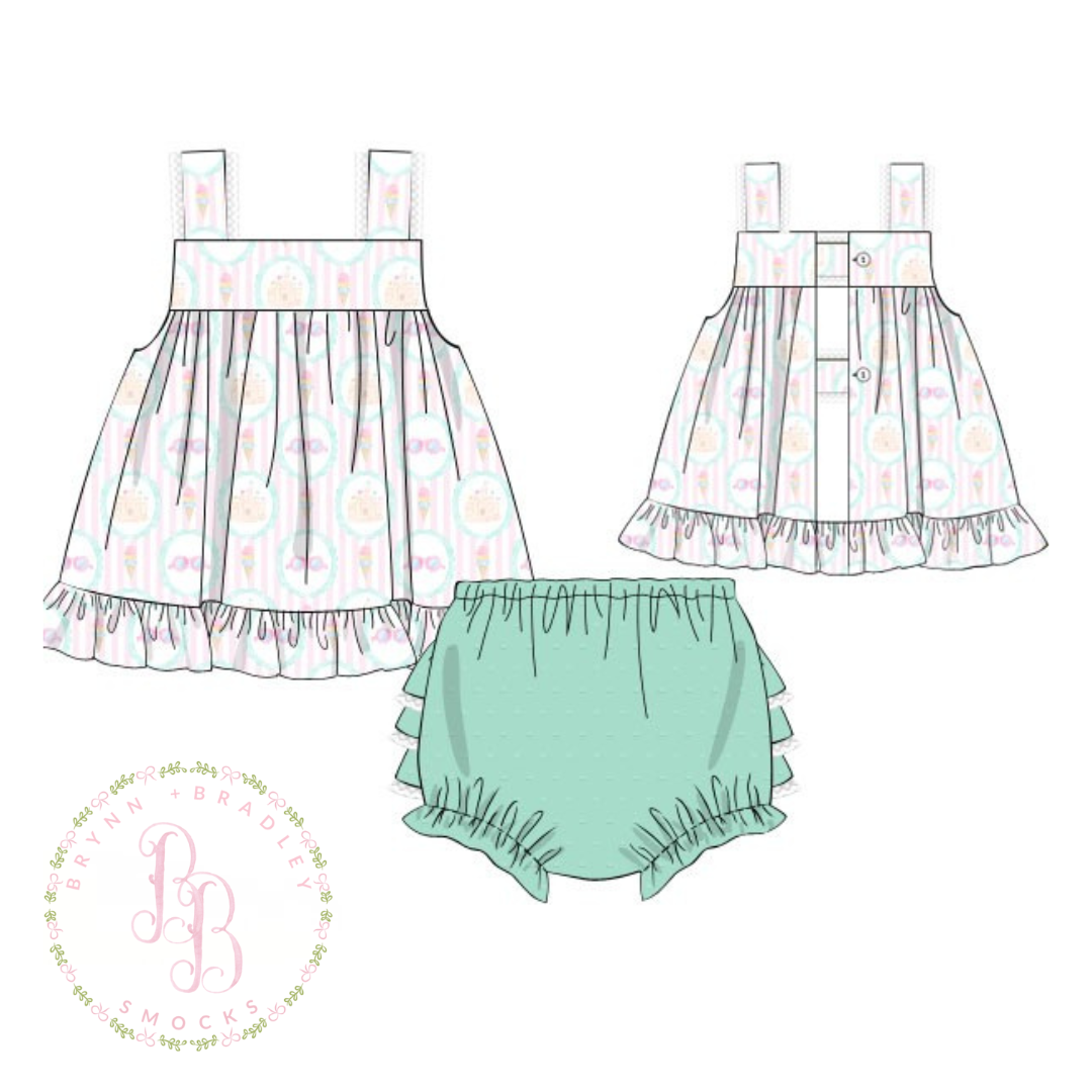 RTS: Sweet Treats Girl Diaper Set
