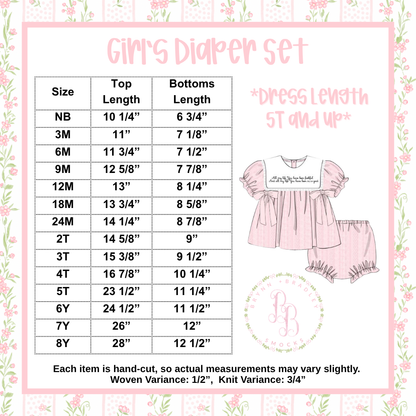 PO28: Boos + Bows Girl Diaper Set + Dress