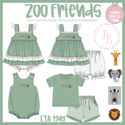 RTS: Zoo Friends Boy Shorts Set