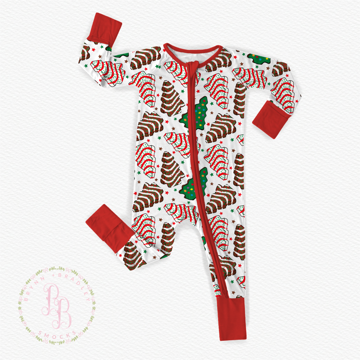 RTS: Christmas Tree Cakes Bamboo Zippy