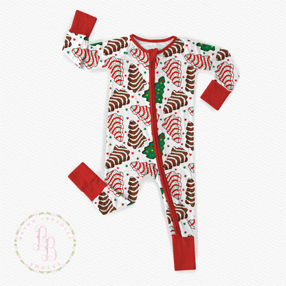 RTS: Christmas Tree Cakes Bamboo Zippy