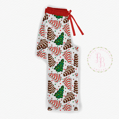 RTS: Christmas Tree Cakes Bamboo Adult Lounge Pants
