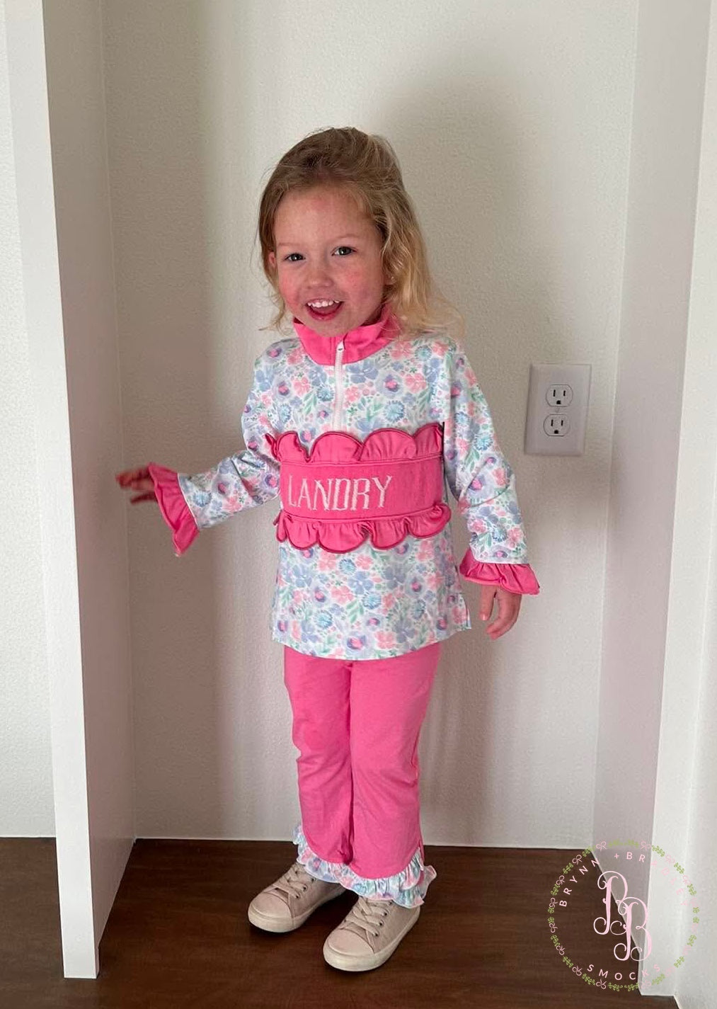 PO31: Poppy’s Pink Floral Leggings Set- ETA: December