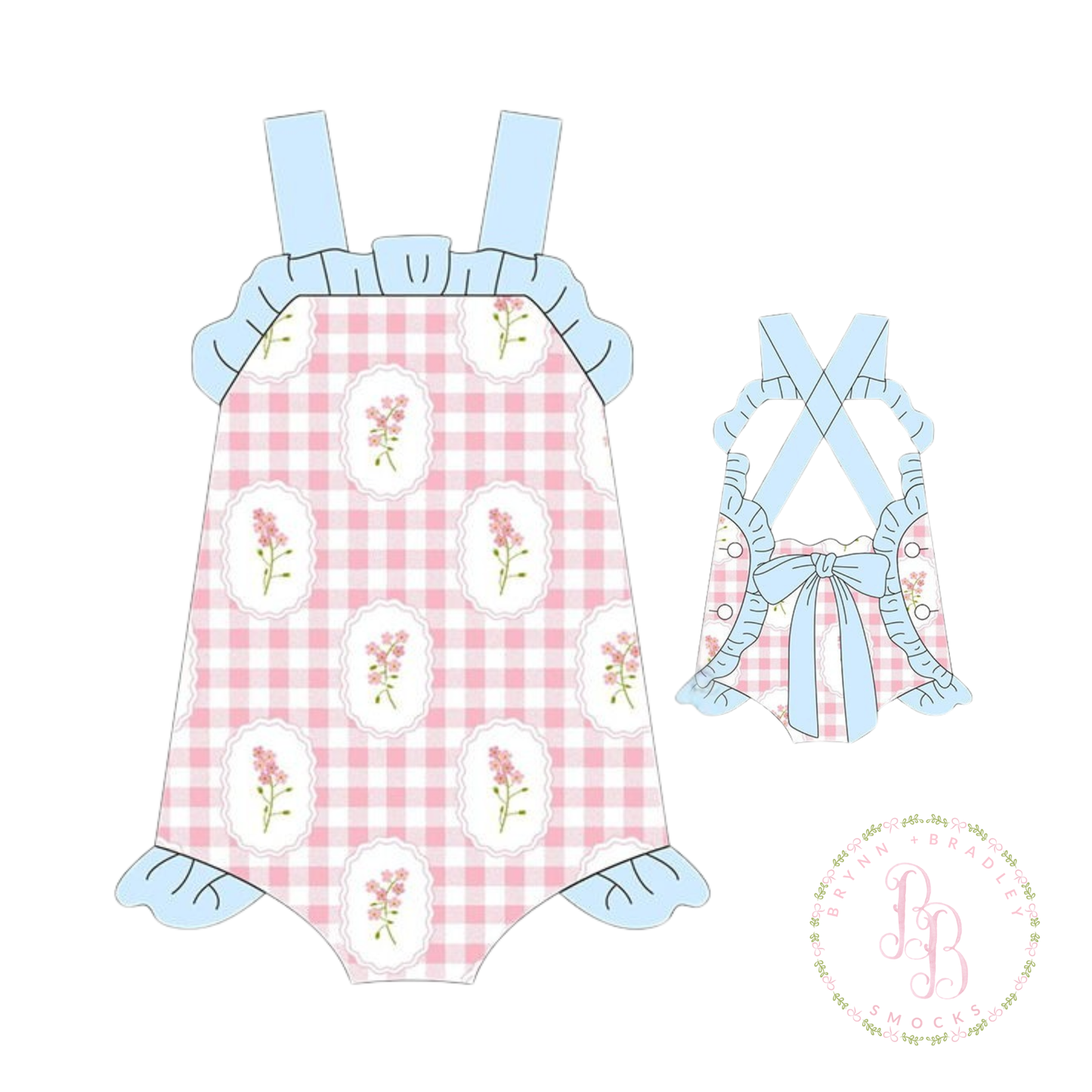 RTS: Blush + Bloom Girl Sunsuit