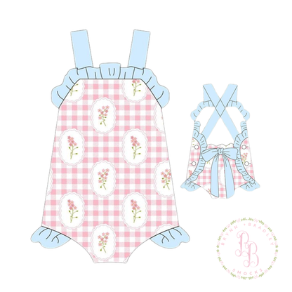 RTS: Blush + Bloom Girl Sunsuit