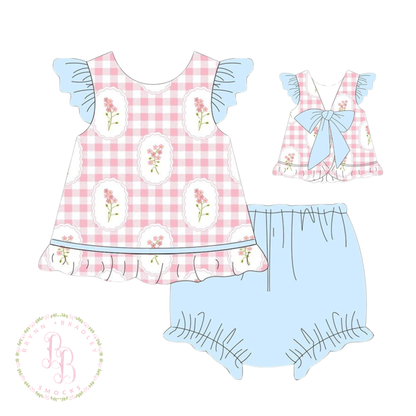 RTS: Blush + Bloom Girl Diaper Set